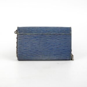 Louis Vuitton Blue Twist Epi Wallet On Chain WOC | AlmaBagz