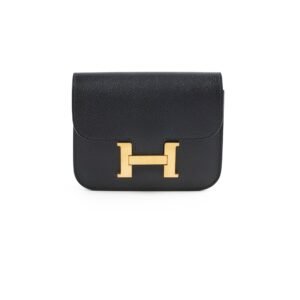 Hermes Constance Slim Epsom Black - U Stamp 2022 | AlmaBagz