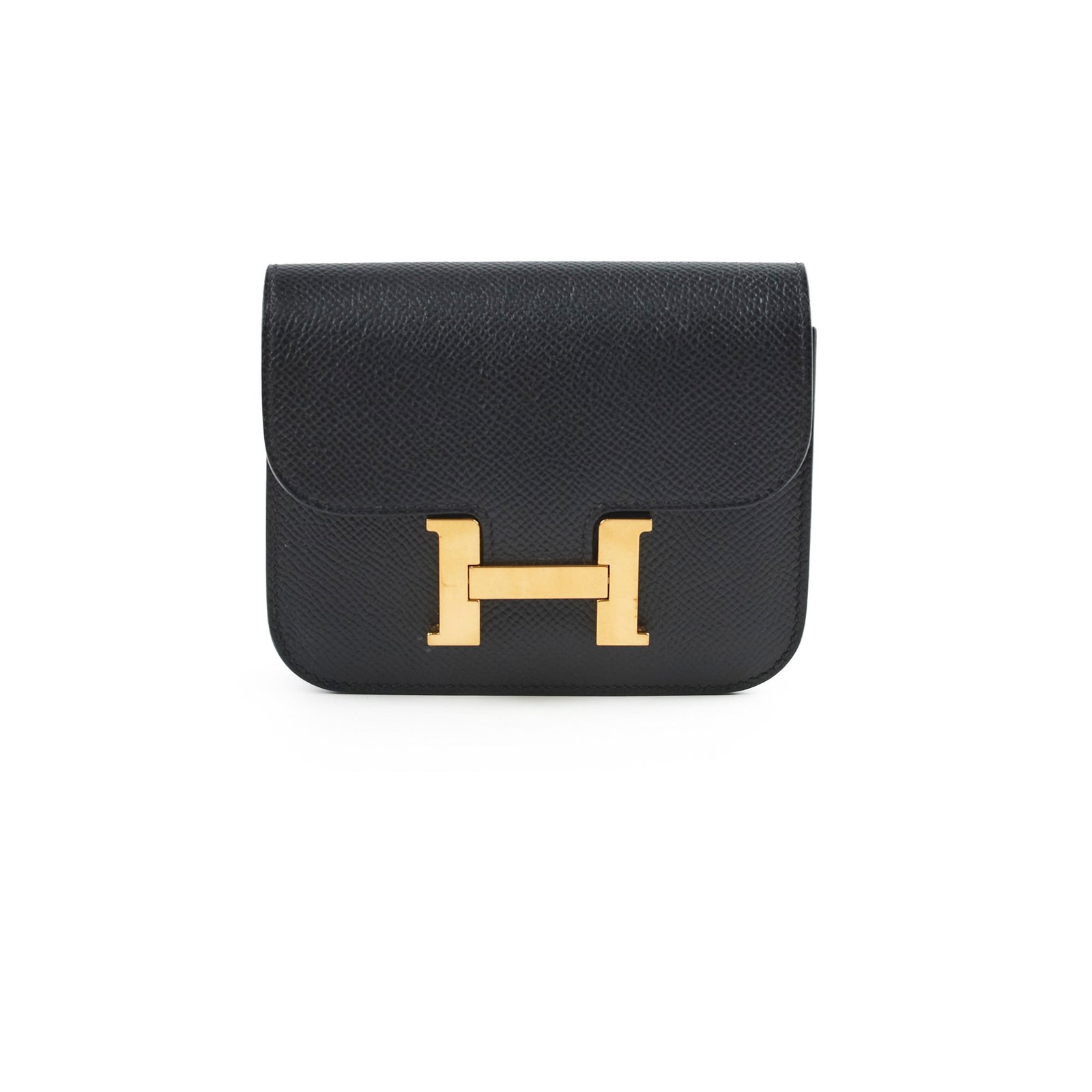 Hermes Constance Slim Epsom Black - U Stamp 2022 | AlmaBagz
