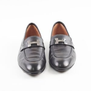 Hermes Paris Loafers Black Size 41 | AlmaBagz