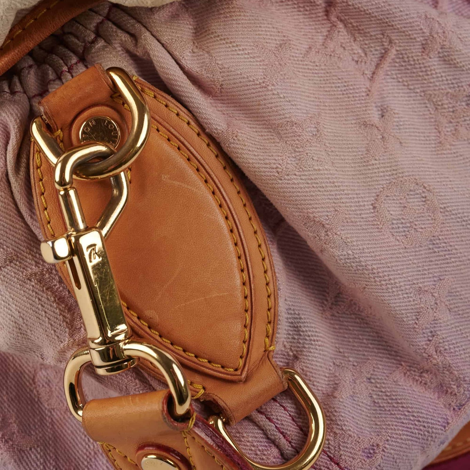 Louis Vuitton Pink Denim Sunshine | AlmaBagz - Image 5