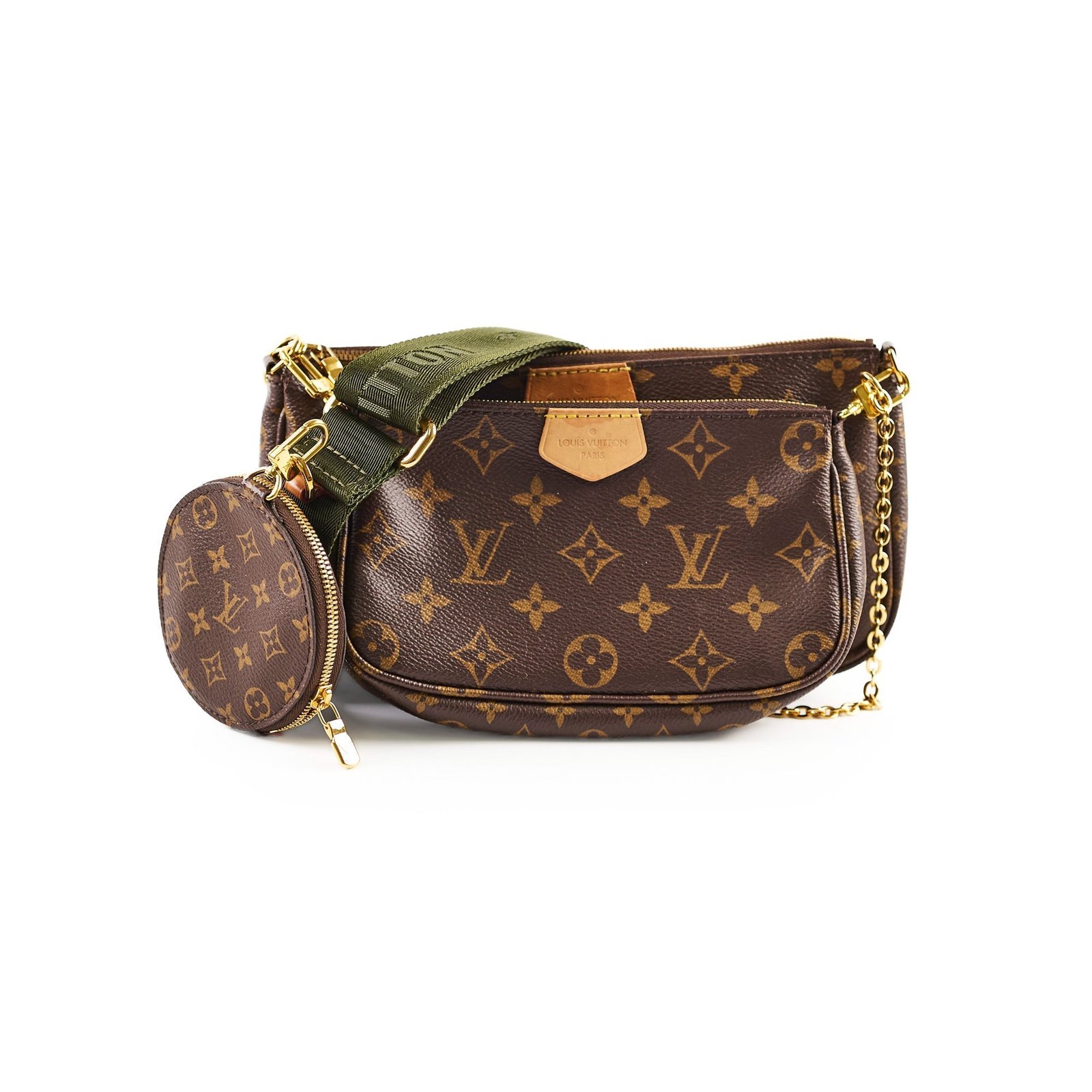 Louis Vuitton Multi Pochette Monogram Khaki | AlmaBagz - Image 12