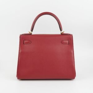 Hermes Kelly 28 EverColour Rogue Grenat - X Stamp | AlmaBagz