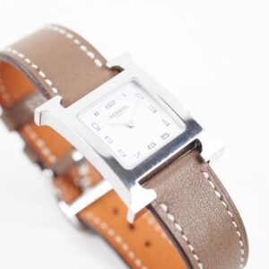 Hermes Heure H 25mm Small Watch Etoupe | AlmaBagz