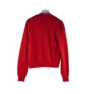 Hermes Naoussa Long Sleeve Cardigan Red Size 36 | AlmaBagz