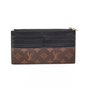 Louis Vuitton Black Monogram Flat Wallet | AlmaBagz