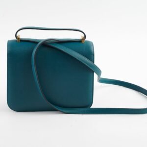 Hermes Mini Constance Vert Bosphore GHW D Stamp | AlmaBagz