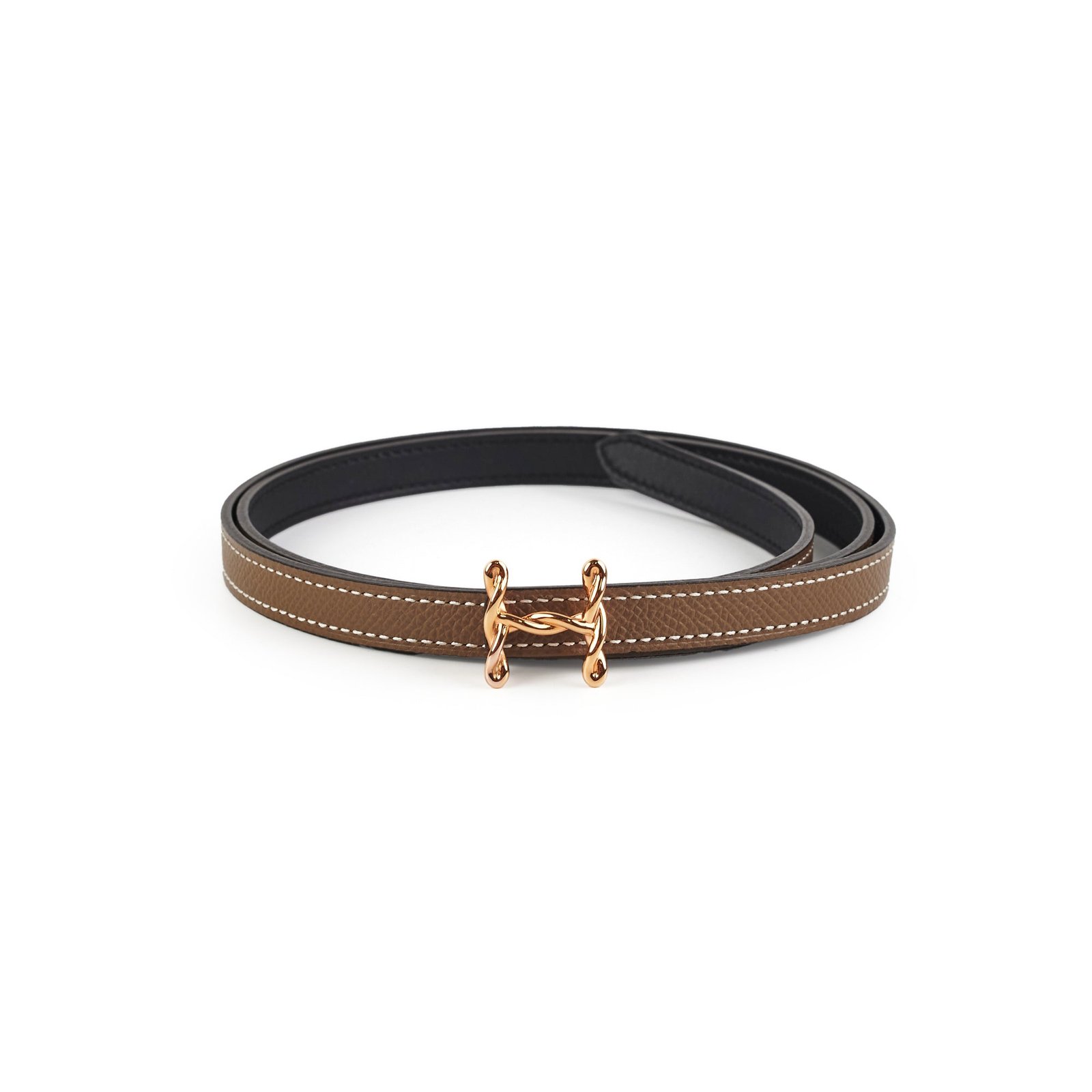 Hermes H Etoupe/Black Size 90cm Belt | AlmaBagz - Image 8
