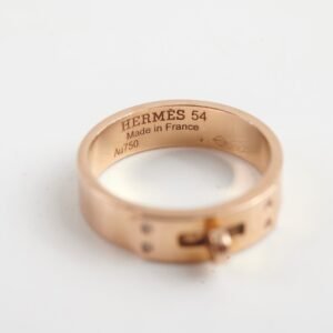 Hermes Kelly Ring 18k Small model Rose Gold Size 54 | AlmaBagz