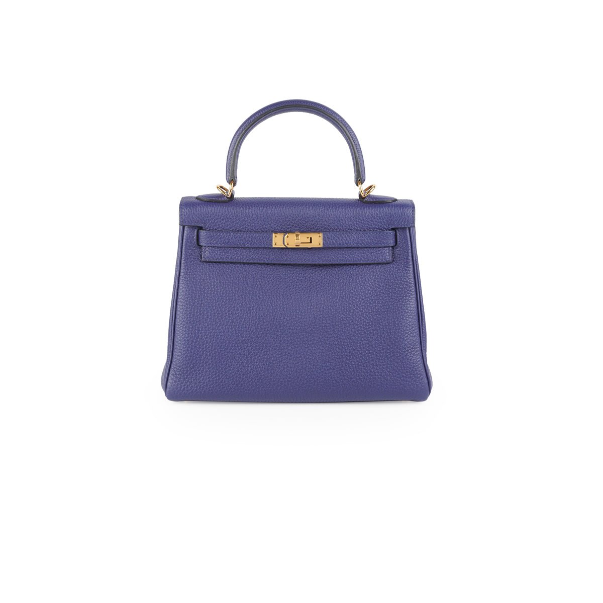 Hermes Kelly 25 Blue Saphir C Stamp | AlmaBagz - Image 10