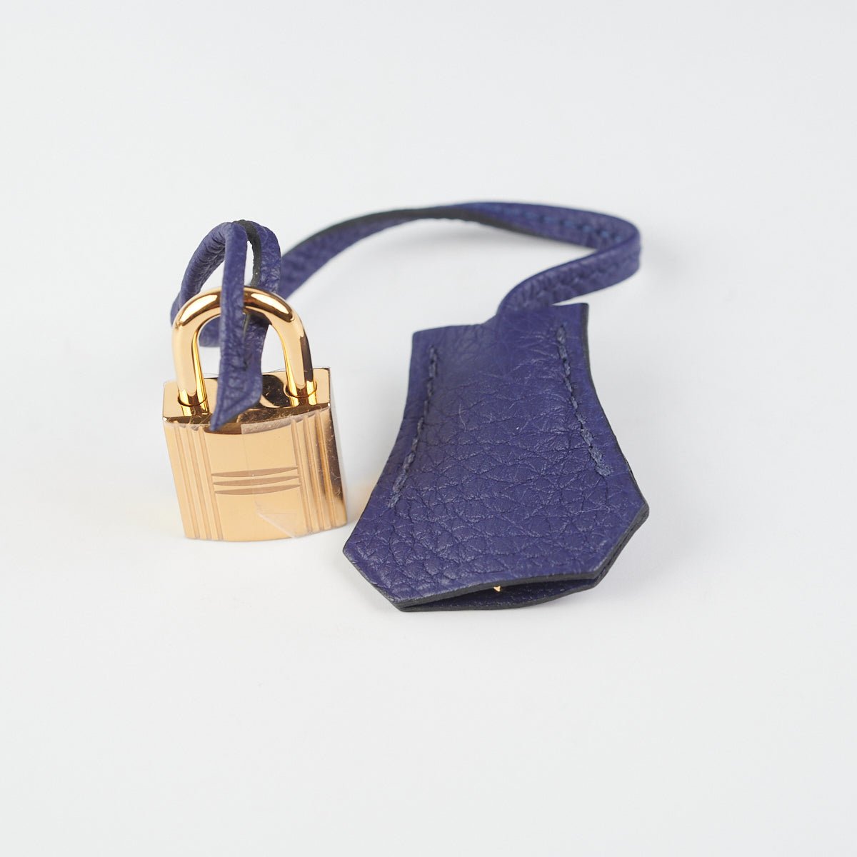 Hermes Kelly 25 Blue Saphir C Stamp | AlmaBagz - Image 9