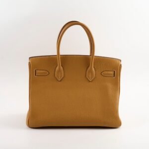 Hermes Birkin 30 Fjord Naturel Sable K Square Stamp 2007 | AlmaBagz