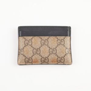Gucci GG Supreme Bee Card Holder Wallet | AlmaBagz