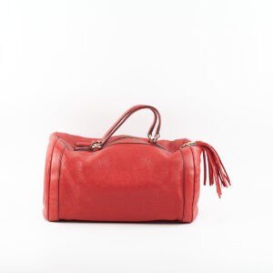 Gucci Soho Boston Red Top Handle Bag | AlmaBagz
