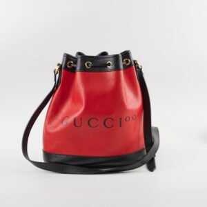 Gucci Ophidia 100 Bucket Bag Red/Black | AlmaBagz