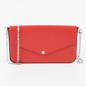 Louis Vuitton Pochette Felicie Red Epi | AlmaBagz
