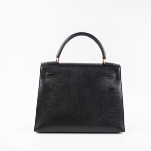 Hermes Kelly 28 Ardennes Noir - Y Circle Stamp 1995 | AlmaBagz