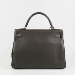 Hermes Kelly 32 Graphite Stamp T | AlmaBagz