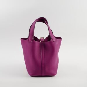 Hermes Mini 18 Picotin GHW Y Stamp 2020 Anemone | AlmaBagz