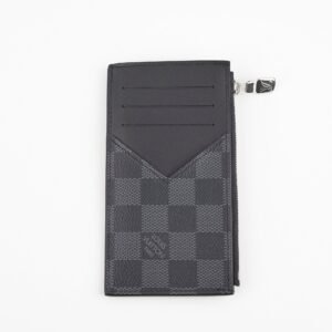 Louis Vuitton Damier Graphite Coin Card Holder | AlmaBagz