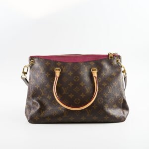 Louis Vuitton Pallas MM Monogram / Burgundy | AlmaBagz