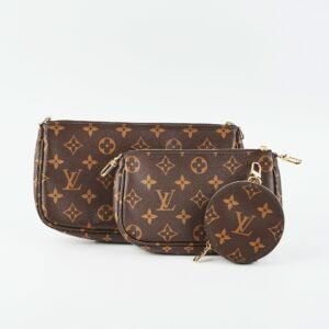 Louis Vuitton Multi Pochette Monogram Pink Bag | AlmaBagz