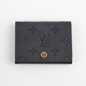 Louis Vuitton Monogram Empreinte Black Card Holder | AlmaBagz