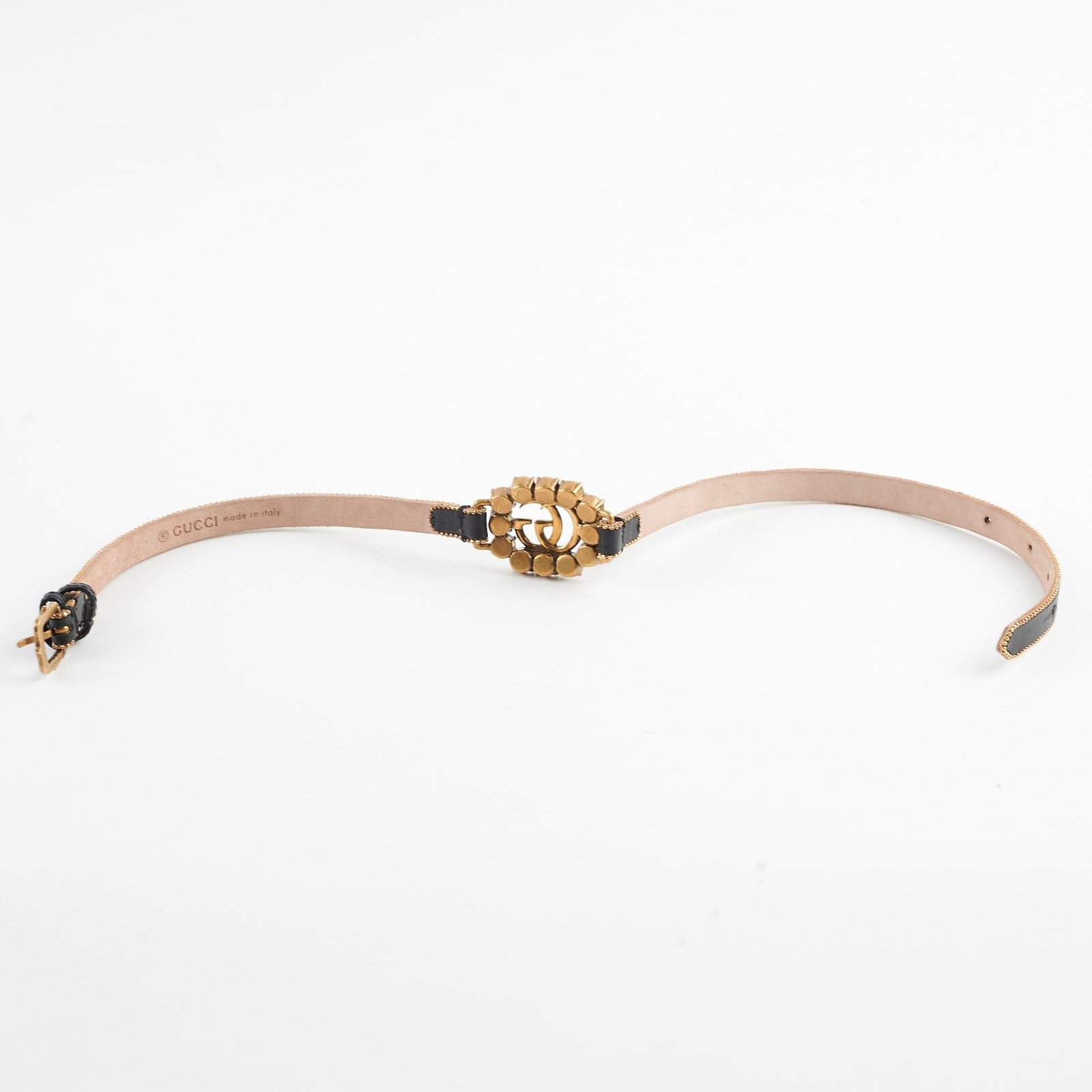 Gucci Logo Rhinestone Black Choker | AlmaBagz