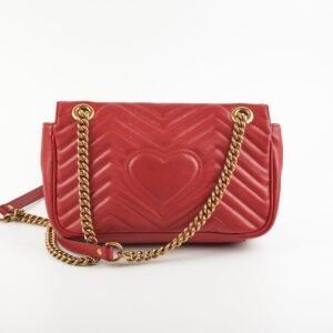 Gucci Marmont Small Red Shoulder Bag | AlmaBagz