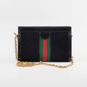 Gucci Ophidia Small Shoulder Bag Black Patent | AlmaBagz
