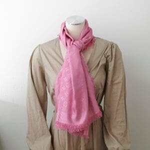 Louis Vuitton Pink Monogram Shawl | AlmaBagz