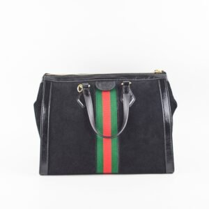 Gucci Ophidia Boston Black Top Handle | AlmaBagz