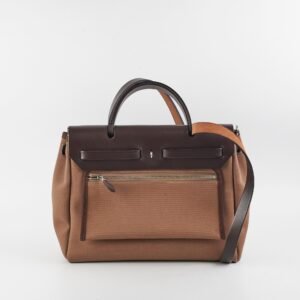 Hermes Herbag 31 Etoupe Canvas Tote | AlmaBagz