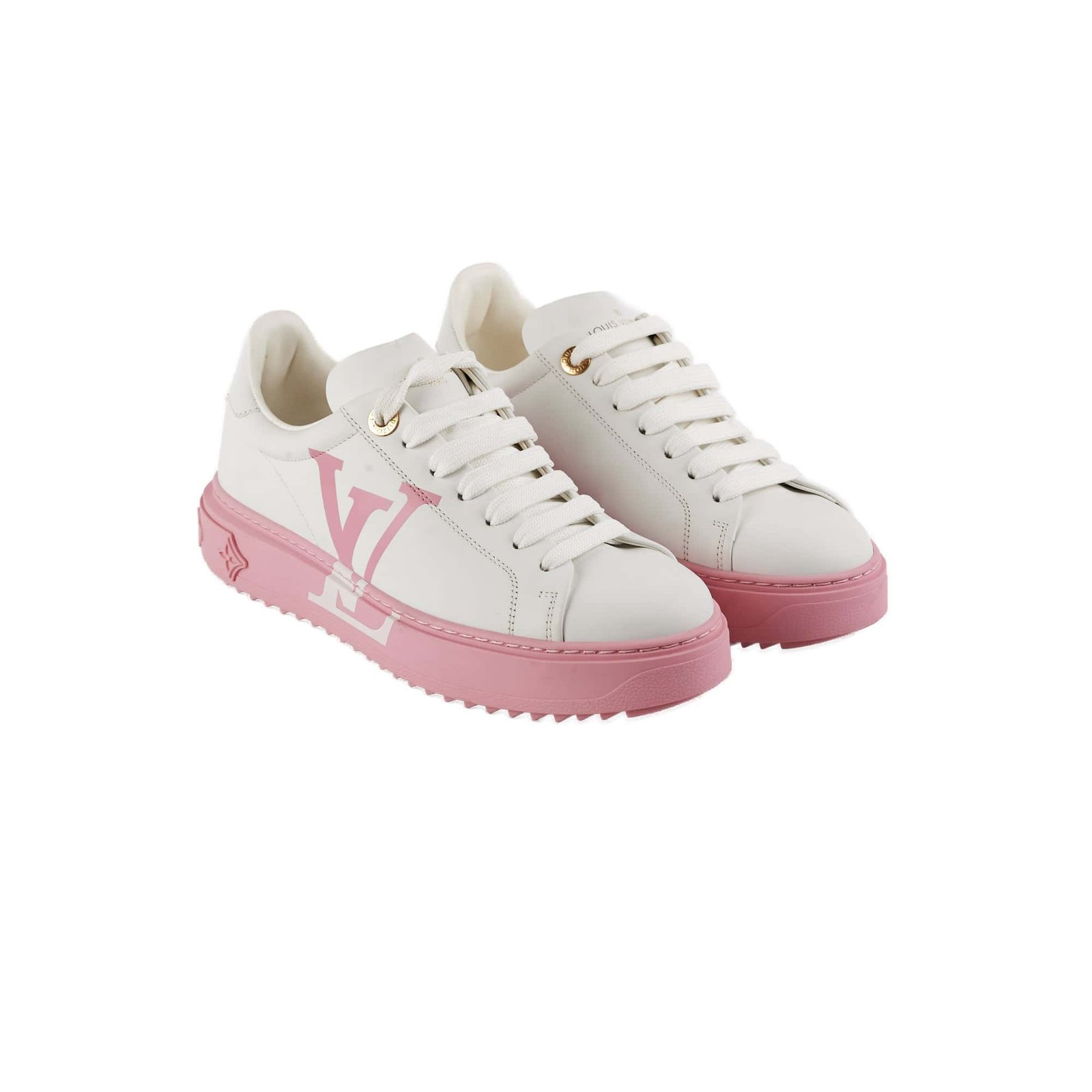 Louis Vuitton Pink Monogram Sneakers Size 36.5 | AlmaBagz - Image 10