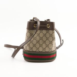 Gucci Mini Monogram Bucket Bag | AlmaBagz