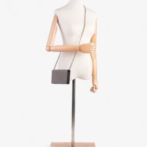 Gucci Betty Chain Wallet Grey Leather | AlmaBagz