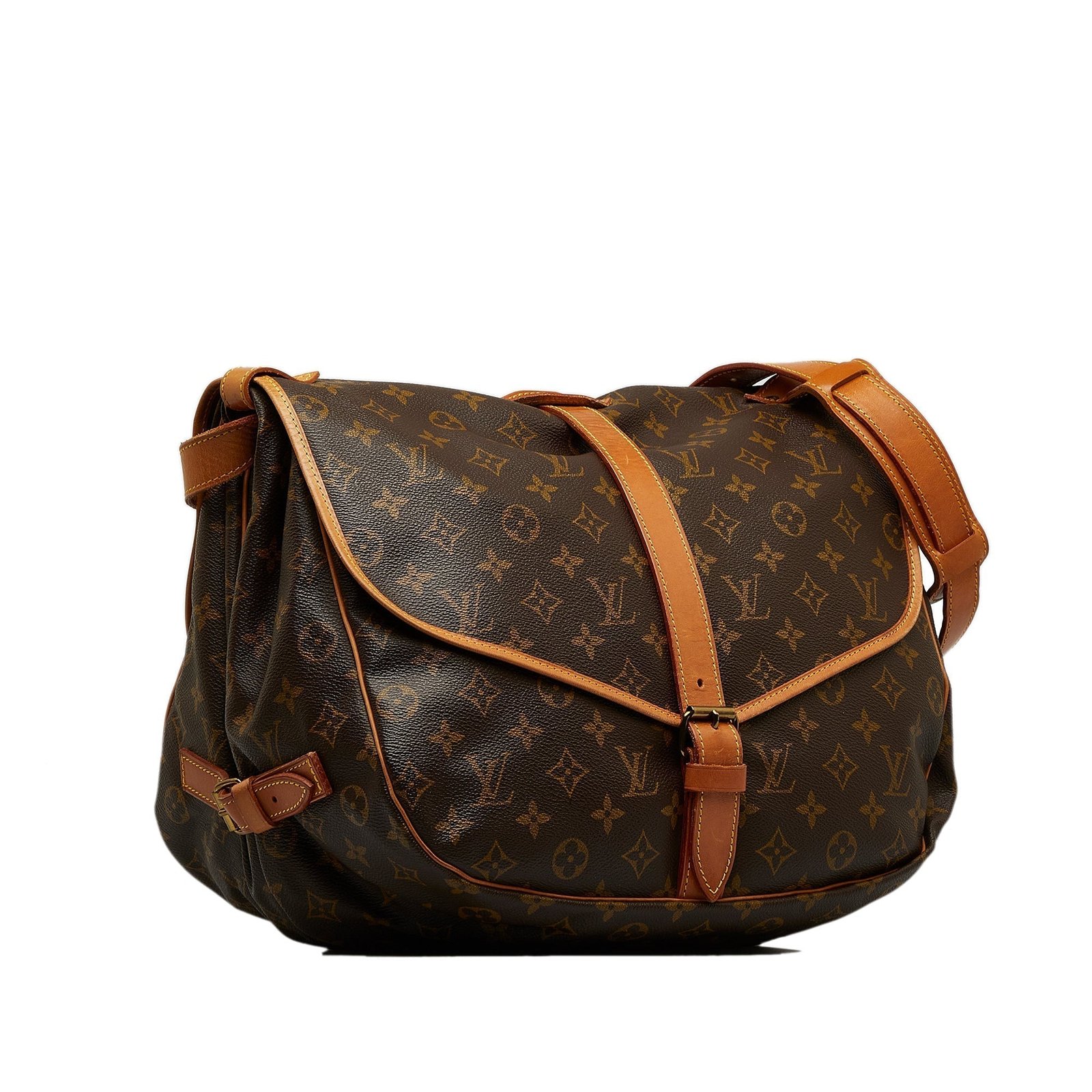 LOUIS VUITTON Monogram Saumur 35 Crossbody Bag | AlmaBagz
