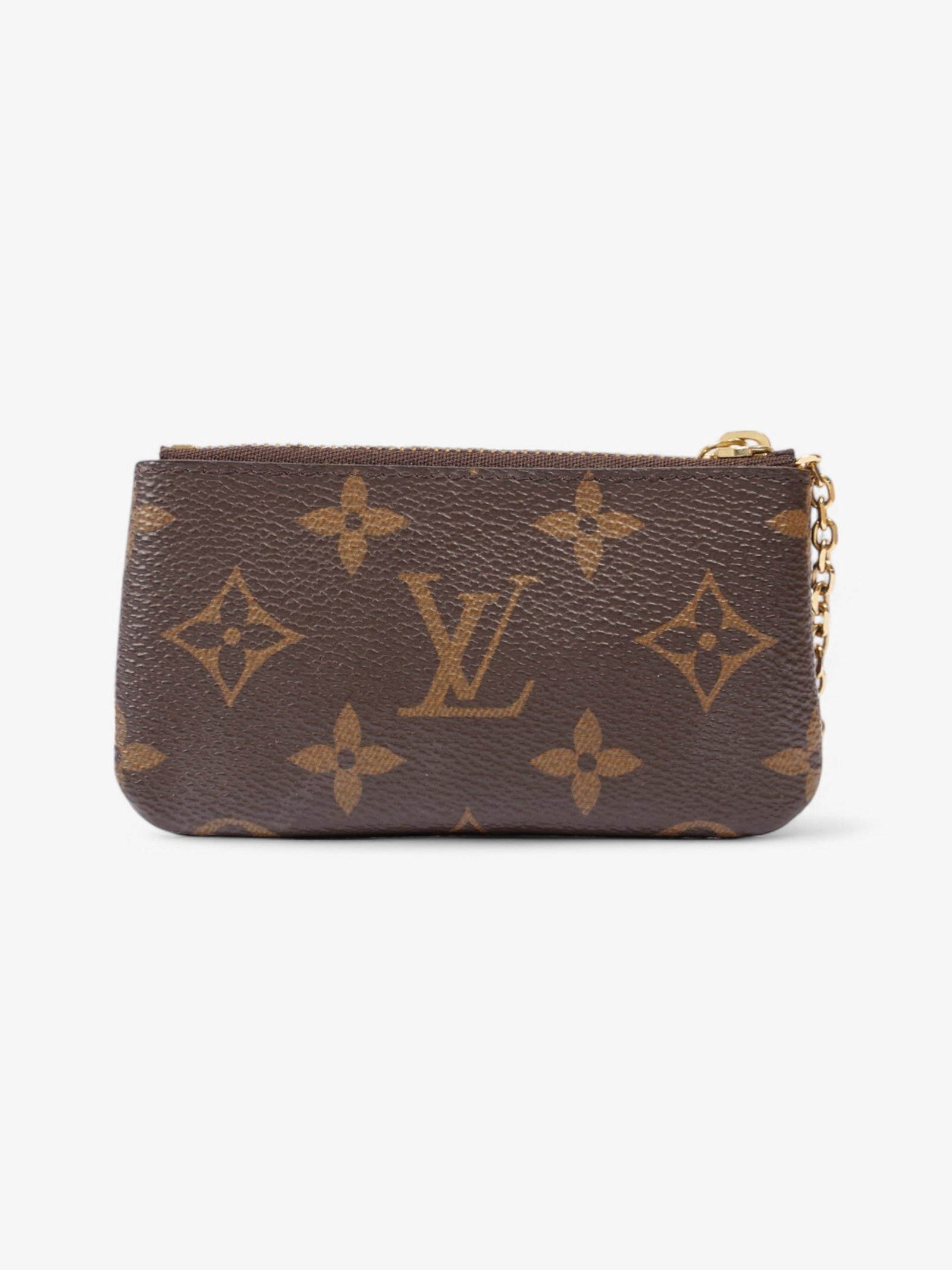 Louis Vuitton Key Pouch Monogram / Gold Coated Canvas | AlmaBagz