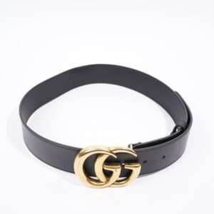 Gucci Marmont Belt Black Leather 70cm 28" | AlmaBagz