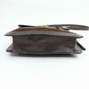 Gucci Vintage Bodyshoulder Purse Brown Suederedgreen Stripe Leather Messenger Bag | AlmaBagz