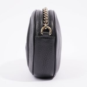 Gucci Soho Disco Chain Crossbody Bag Black Leather Mini | AlmaBagz