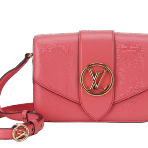 LOUIS VUITTON LV PONT 9 DAHLIA (M55949) CALFSKIN LEATHER GOLD HARDWARE WITH DUST COVER | AlmaBagz