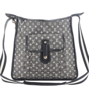 LOUIS VUITTON BLACK MONOGRAM MINI LIN CANVAS MARY KATE BAG GOLD HARDWARE NO DUST COVER | AlmaBagz