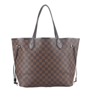 LOUIS VUITTON NEVERFULL MM DAMIER EBENE CANVAS GOLD HARDWARE SP0122 NO DUST COVER | AlmaBagz