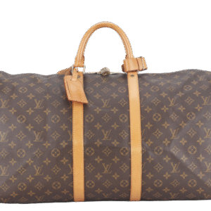 LOUIS VUITTON KEEPALL 55 (M41424) BROWN MONOGRAM CANVAS GOLD HARDWARE SP0974 NO DUST COVER | AlmaBagz