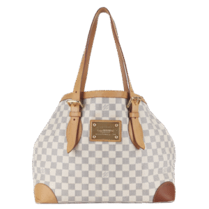 LOUIS VUITTON HAMPSTEAD MM DAMIER AZUR CANVAS GOLD HARDWARE NO DUST COVER | AlmaBagz