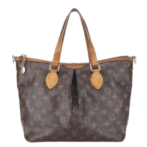 LOUIS VUITTON PALERMO PM (M40145) MONOGRAM CANVAS GOLD HARDWARE WITH STRAP AND DUST COVER | AlmaBagz