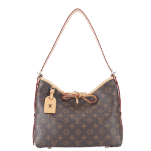 LOUIS VUITTON CARRYALL PM MONOGRAM CANVAS GOLD HARDWARE WITH DUST COVER AND BOX | AlmaBagz
