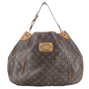 LOUIS VUITTON GALLERIA BAG GM BROWN MONOGRAM CANVAS GOLD HARDWARE WITH DUST COVER | AlmaBagz