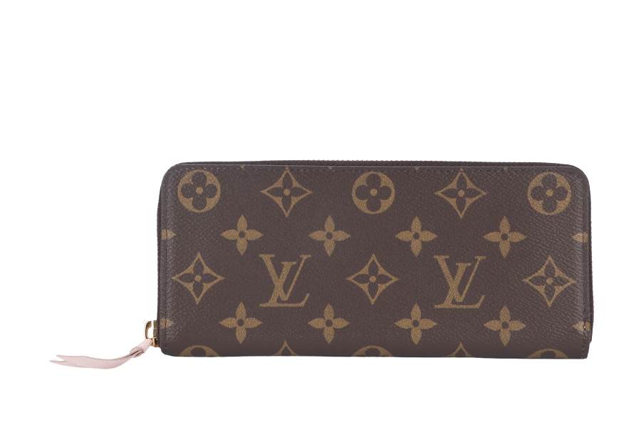 LOUIS VUITTON CLEMENCE WALLET (M61298) MONOGRAM CANVAS GOLD HARDWARE WITH DUST COVER AND BOX | AlmaBagz
